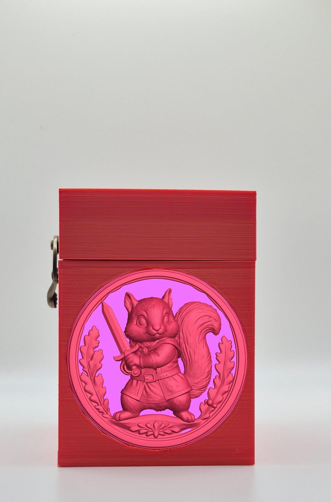 Squirrel Card Box — Red