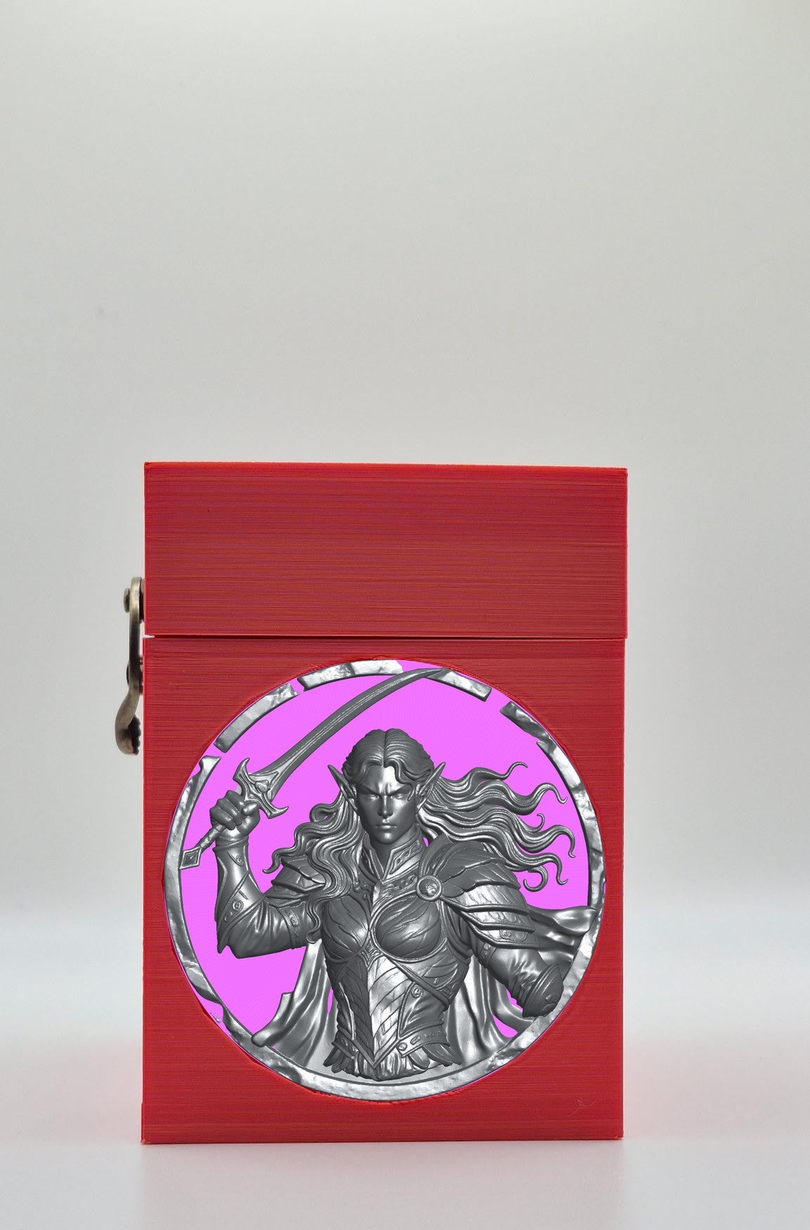 Elvish Warrior Card Box — Red