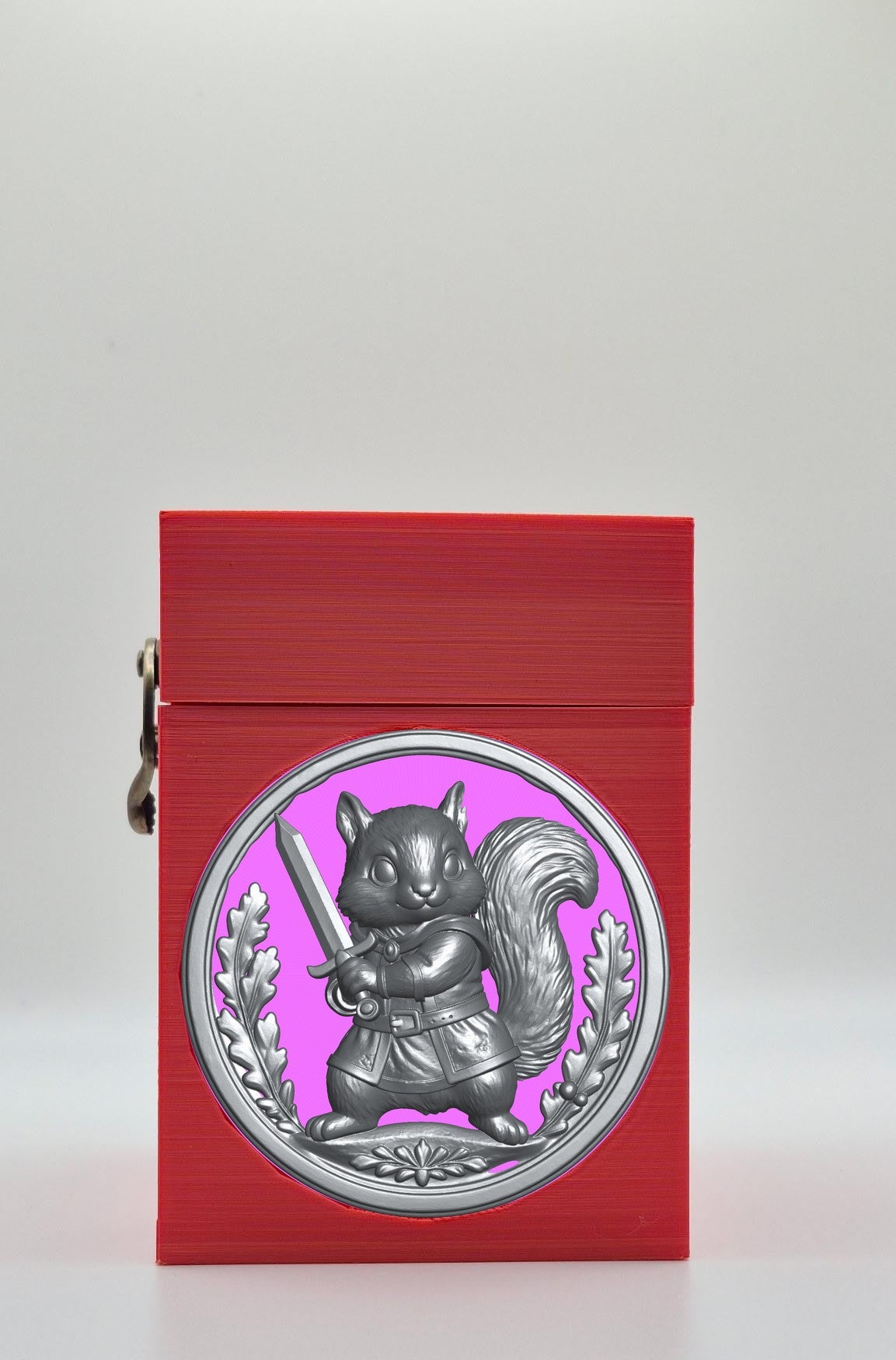 Squirrel Card Box — Red