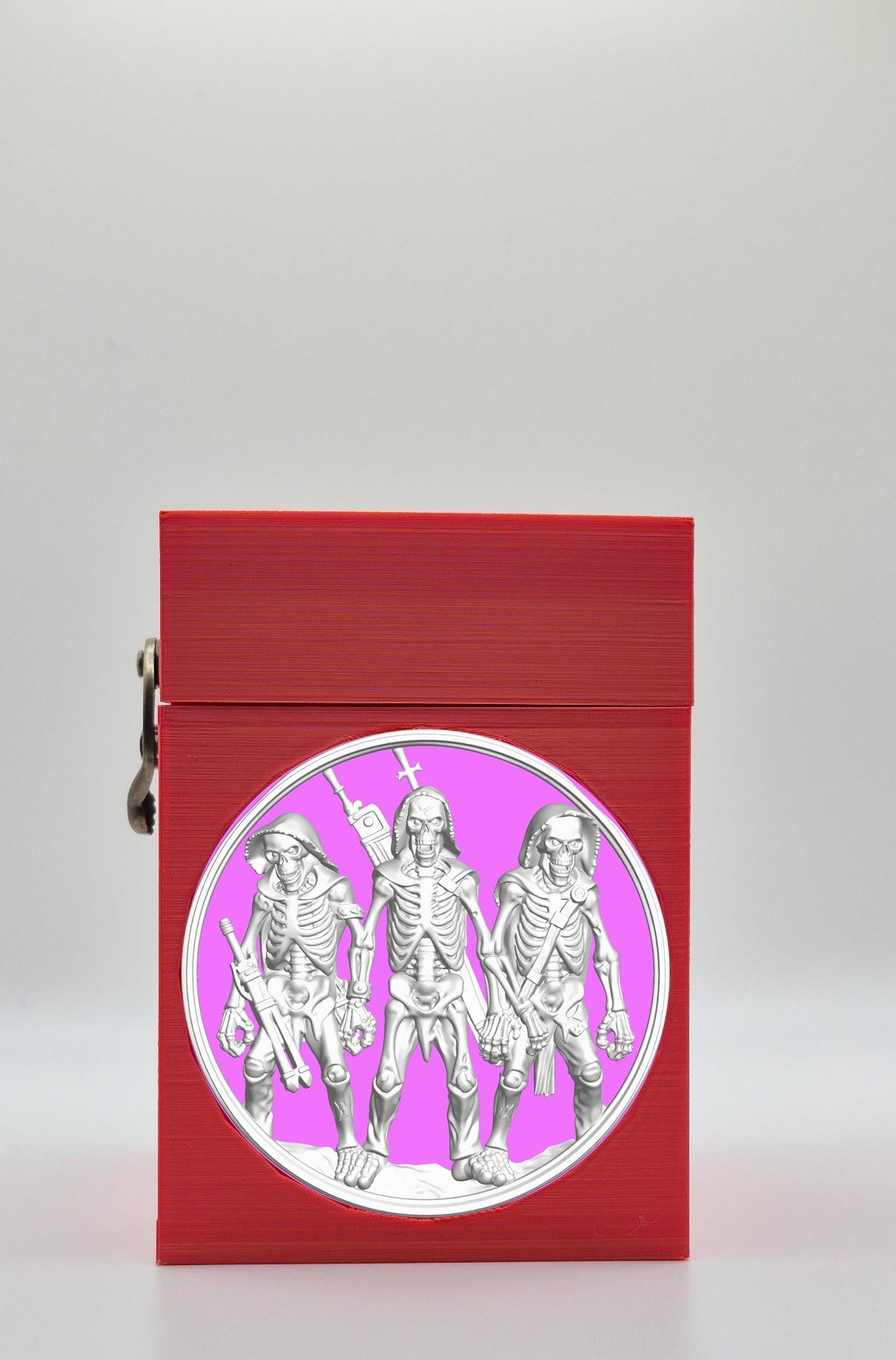 Skeleton Army Card Box — Red