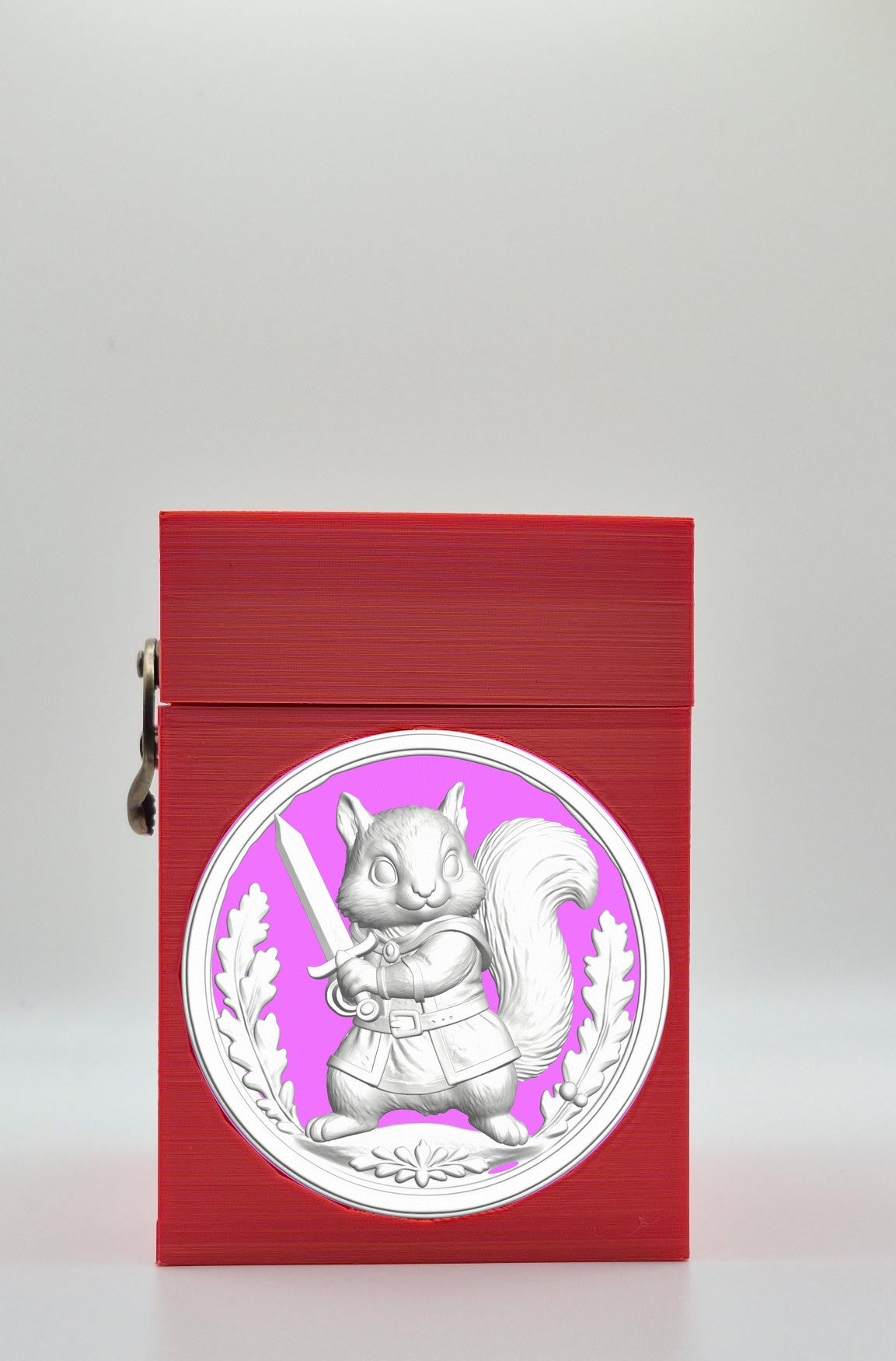 Squirrel Card Box — Red
