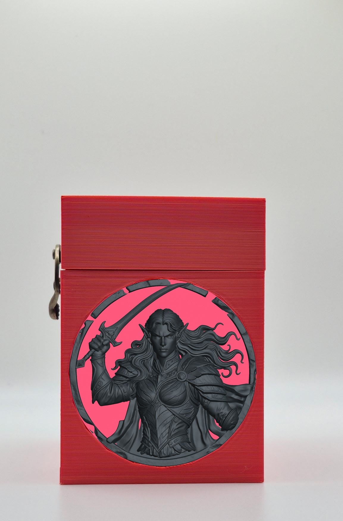 Elvish Warrior Card Box — Red