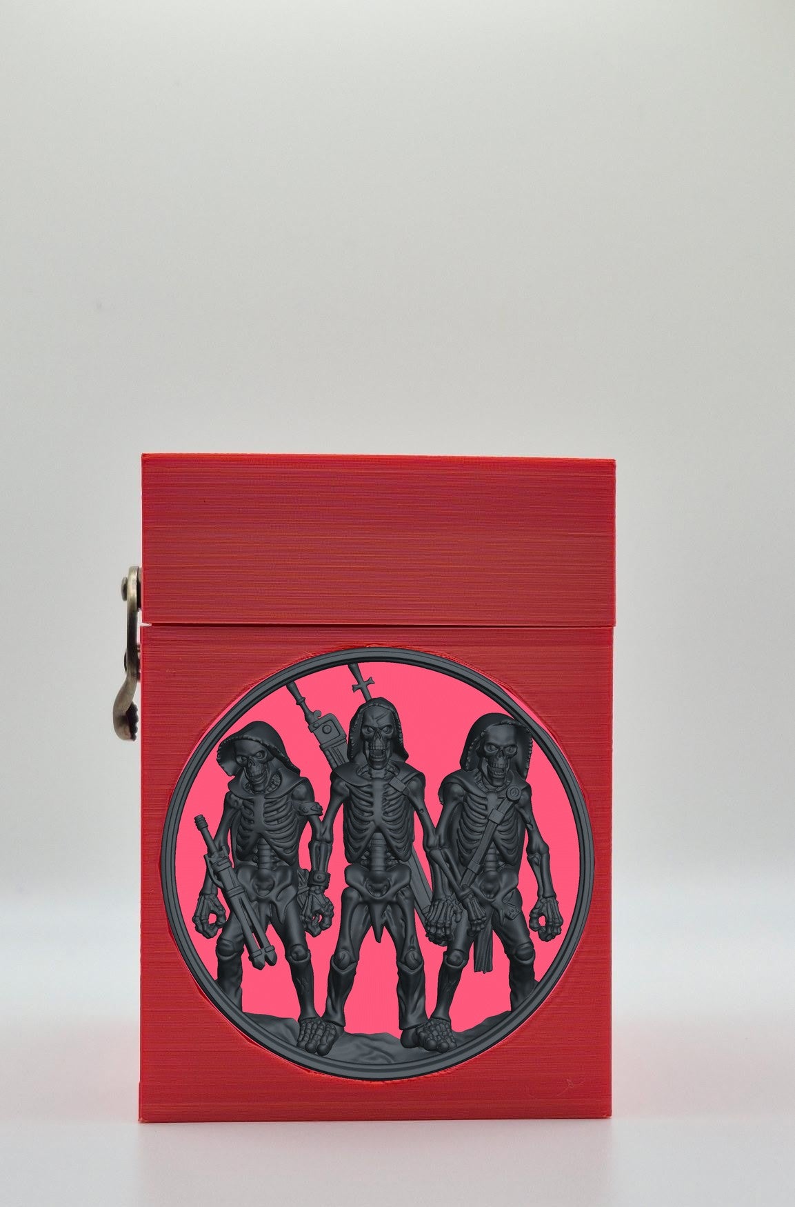 Skeleton Army Card Box — Red