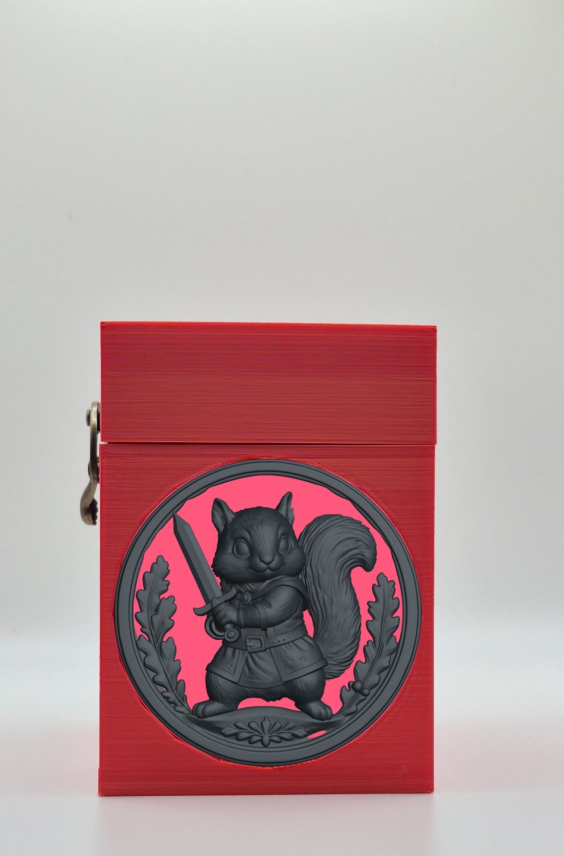 Squirrel Card Box — Red