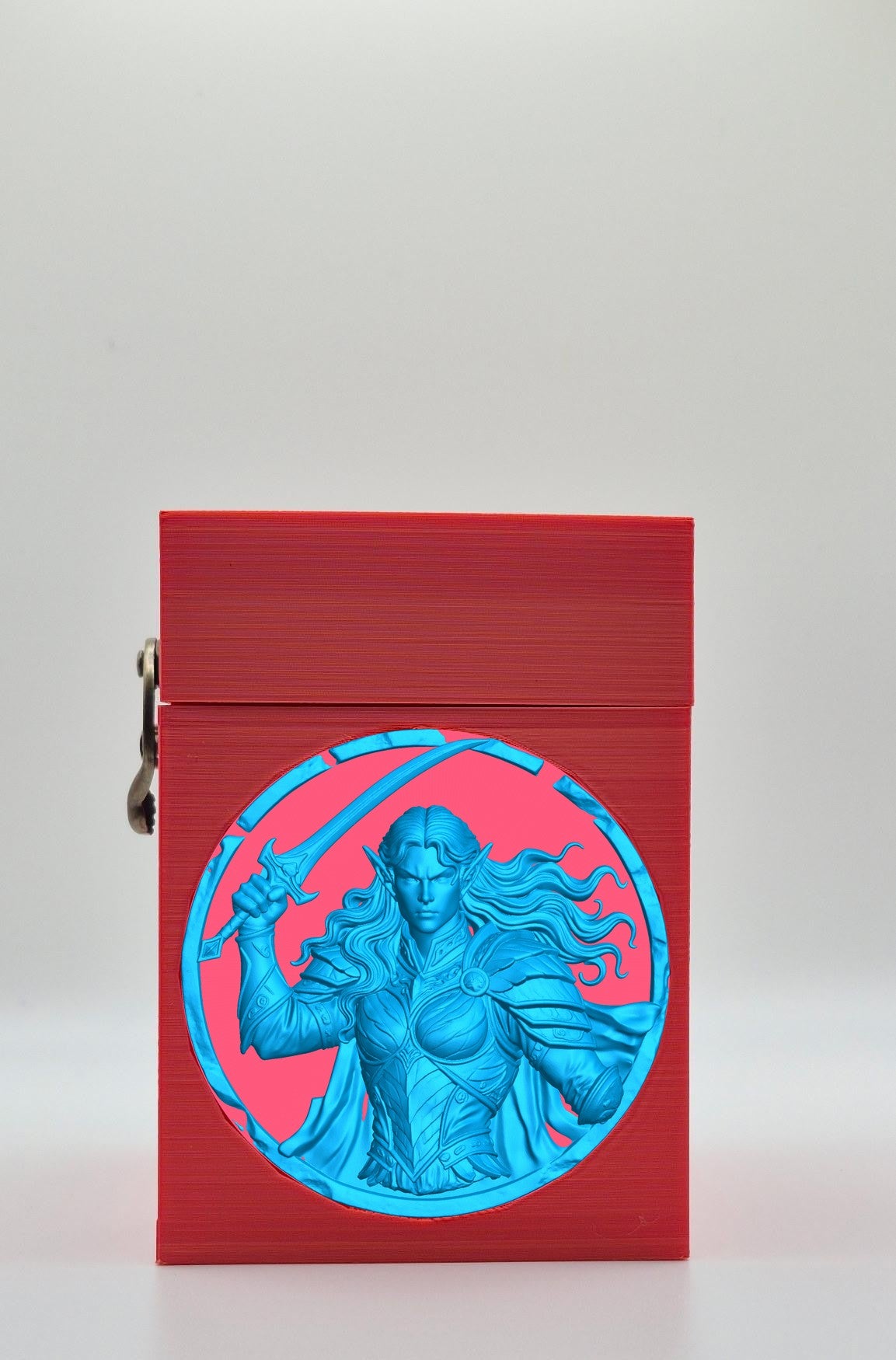 Elvish Warrior Card Box — Red