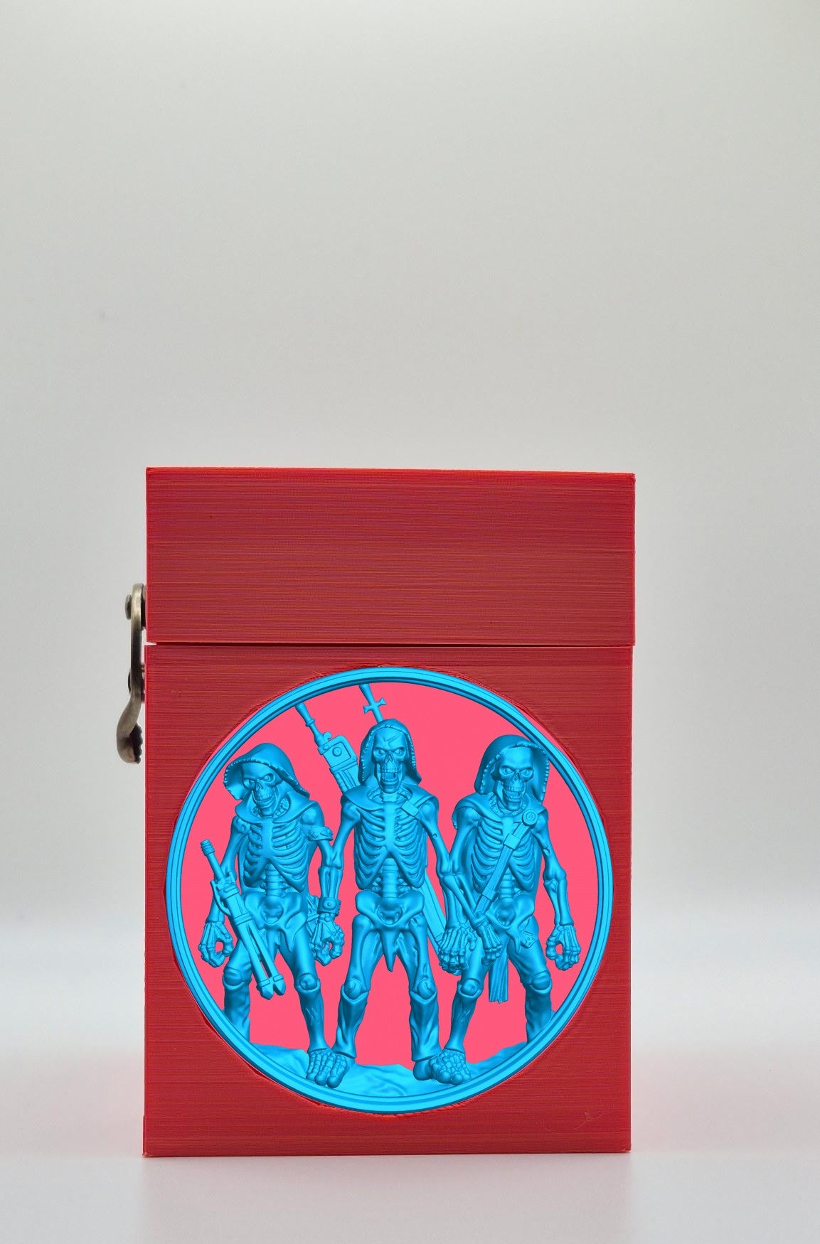 Skeleton Army Card Box — Red