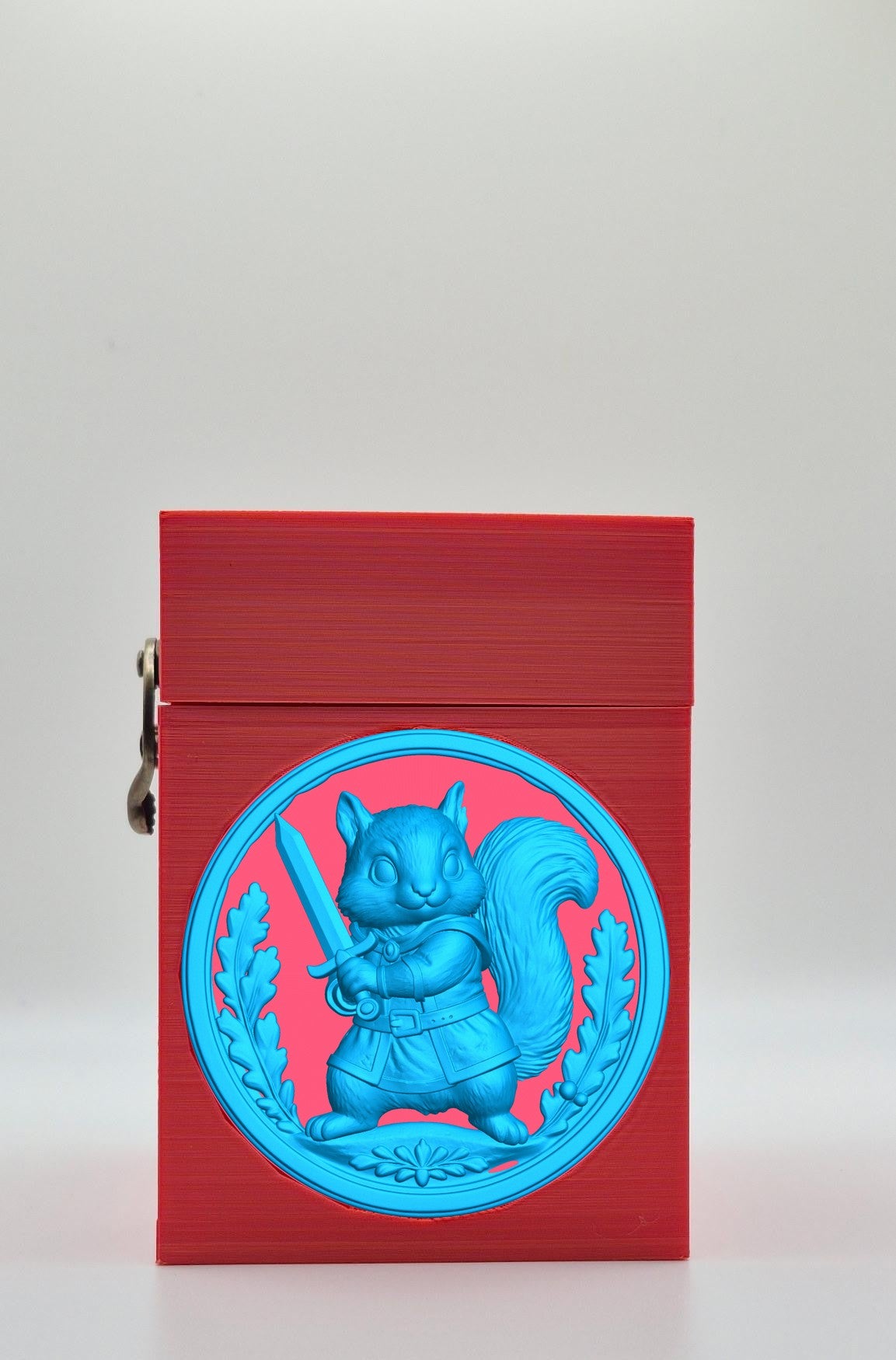 Squirrel Card Box — Red