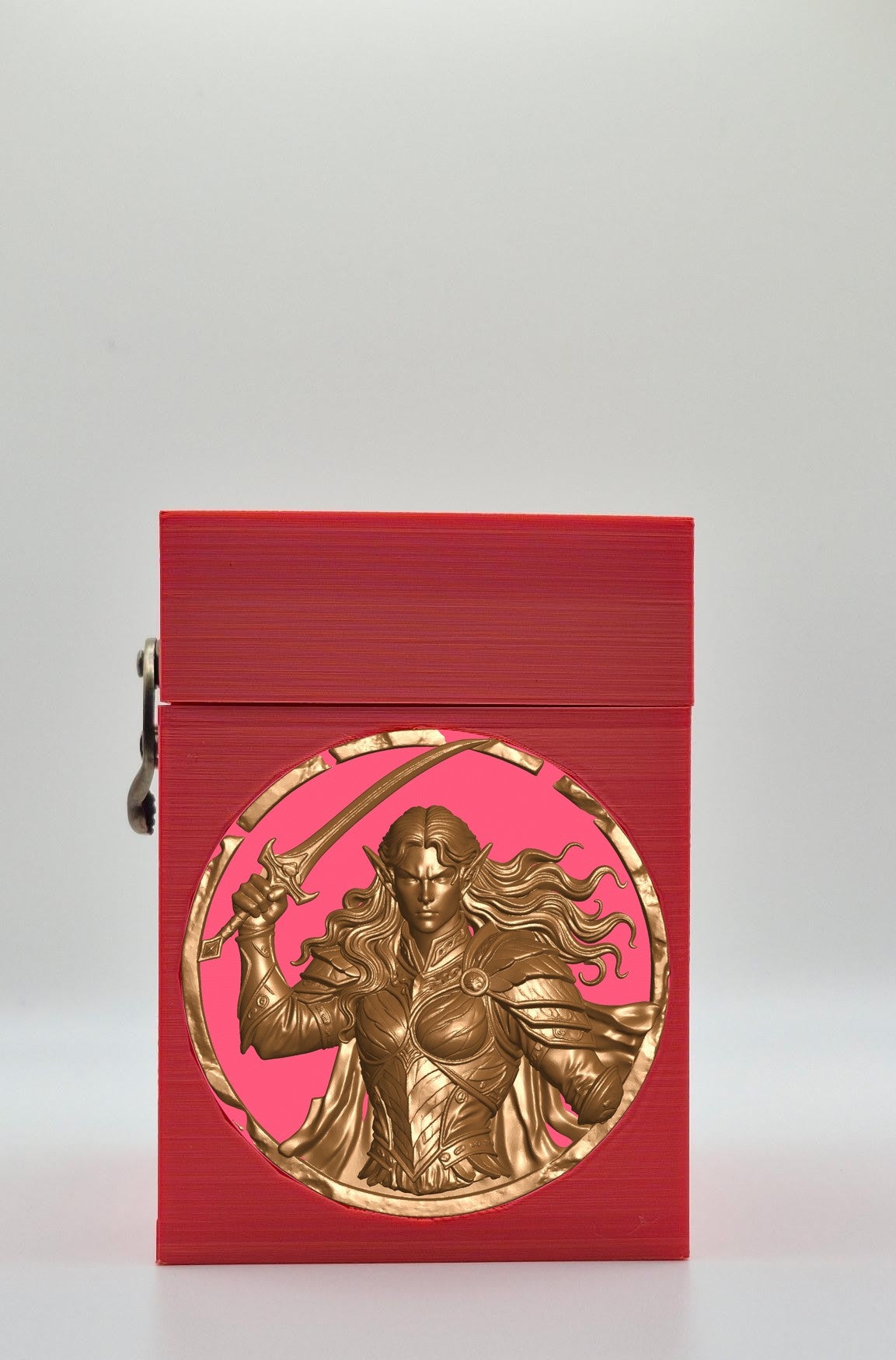 Elvish Warrior Card Box — Red