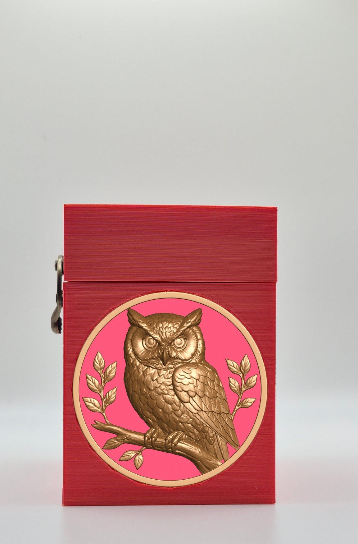 Owl Card Box — Red