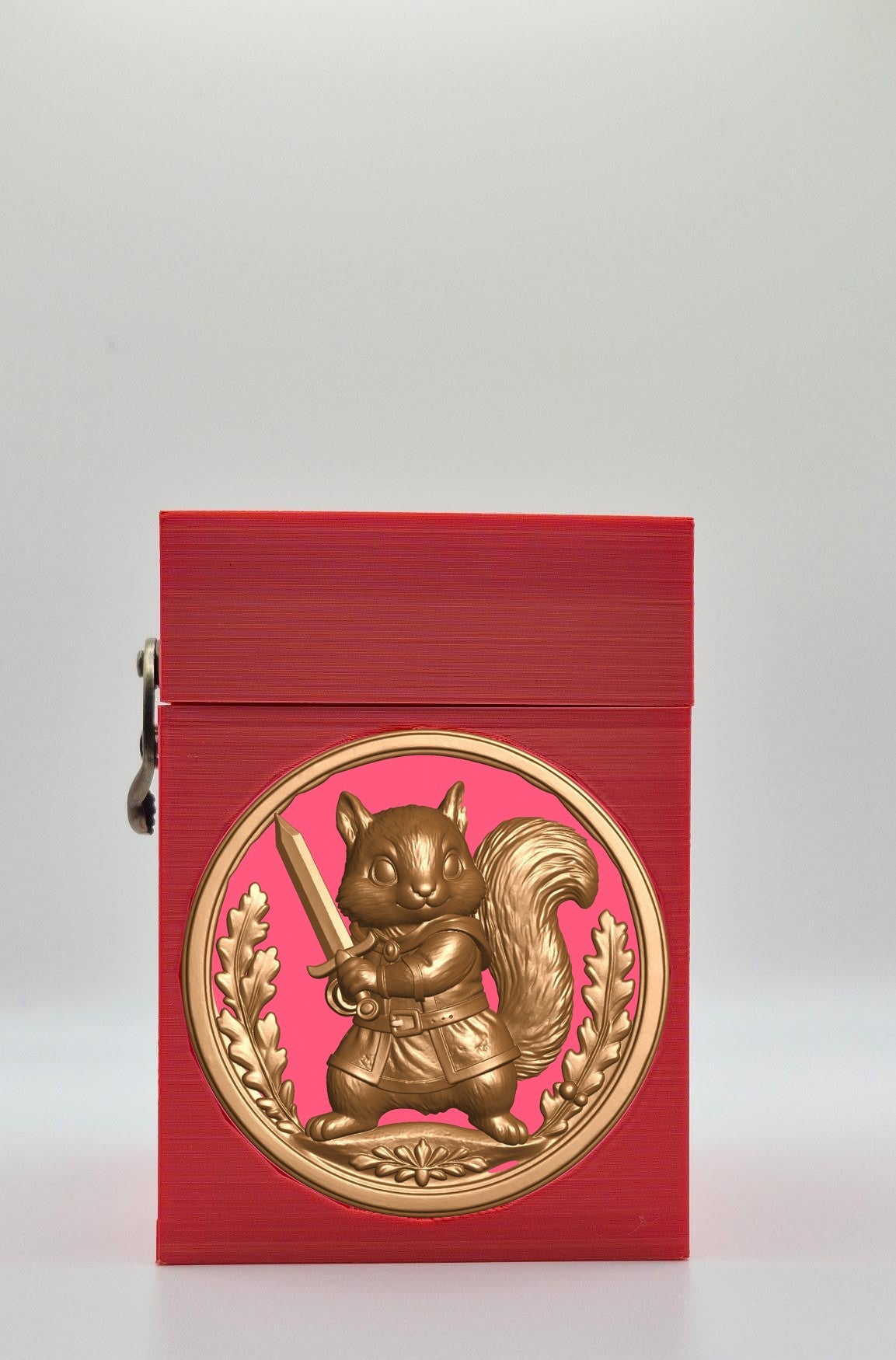 Squirrel Card Box — Red
