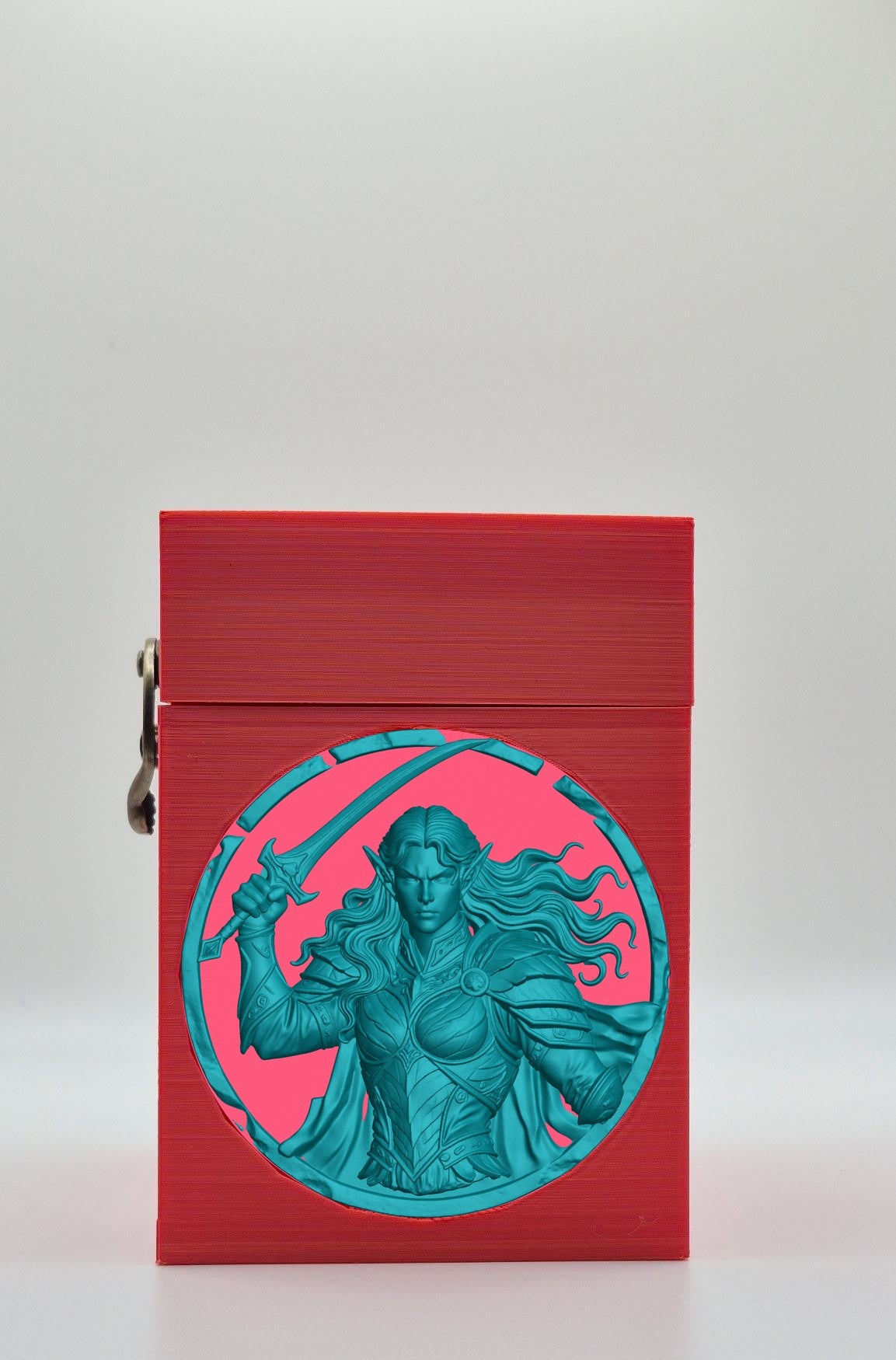 Elvish Warrior Card Box — Red