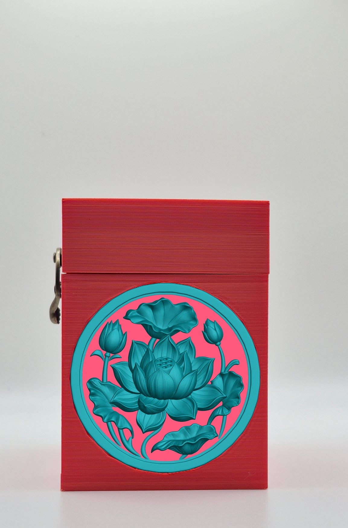Lotus Card Box — Red