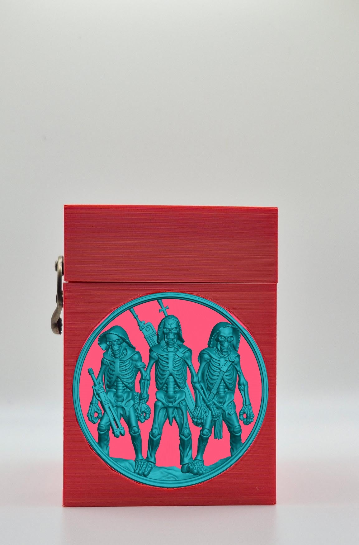 Skeleton Army Card Box — Red