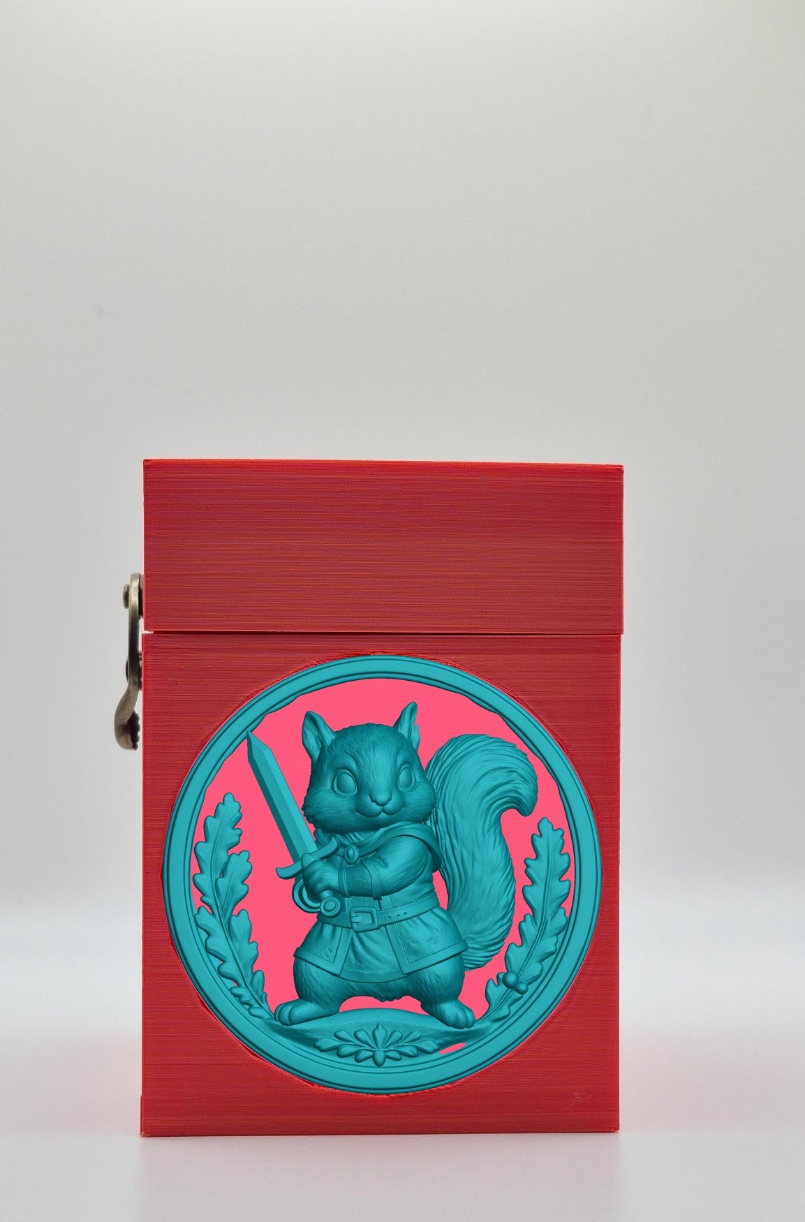 Squirrel Card Box — Red