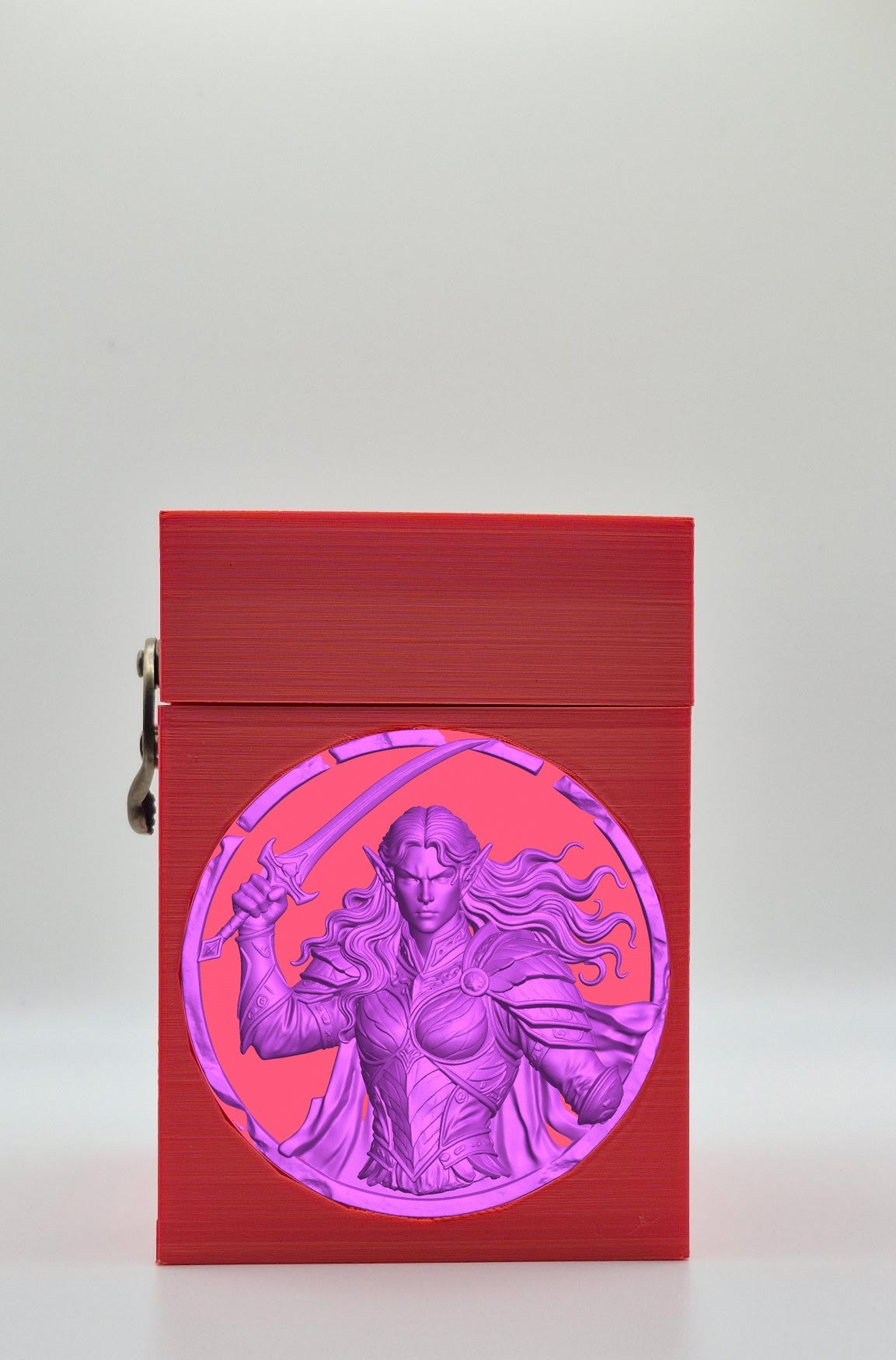 Elvish Warrior Card Box — Red