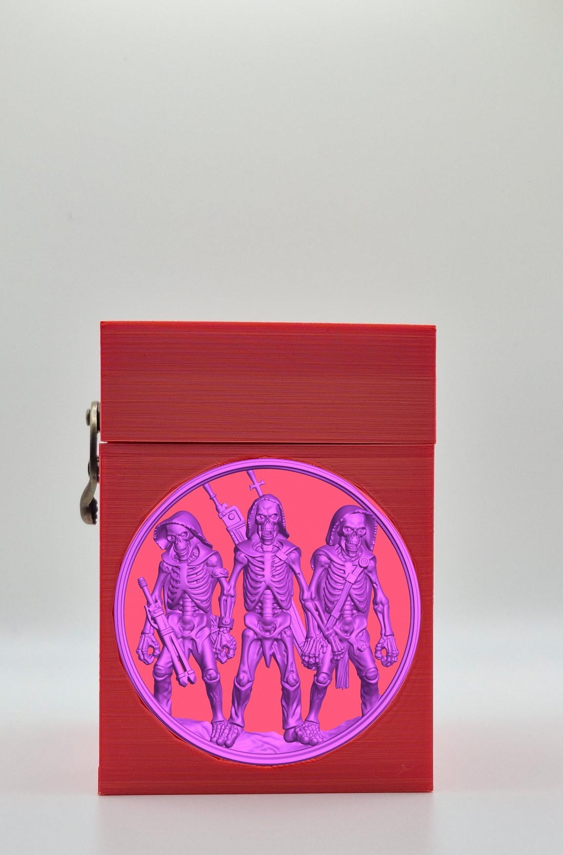 Skeleton Army Card Box — Red