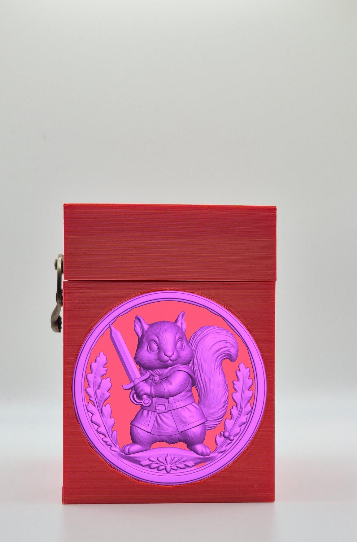 Squirrel Card Box — Red