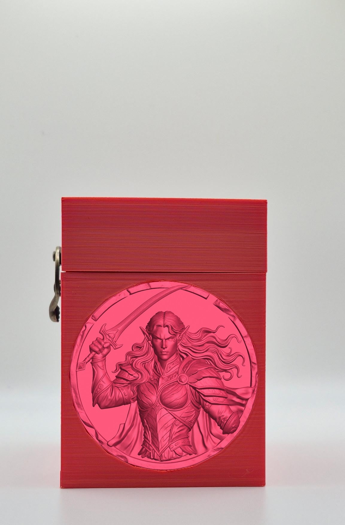 Elvish Warrior Card Box — Red