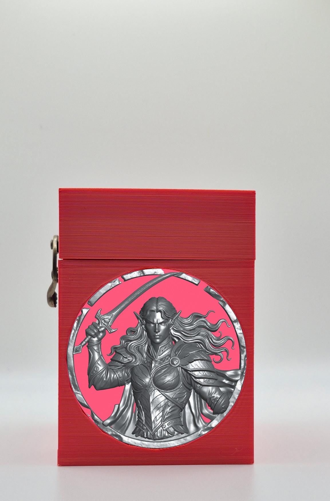 Elvish Warrior Card Box — Red