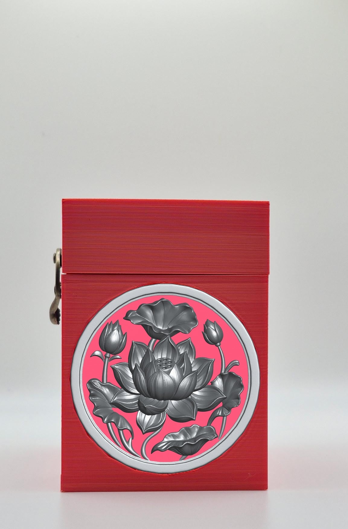 Lotus Card Box — Red