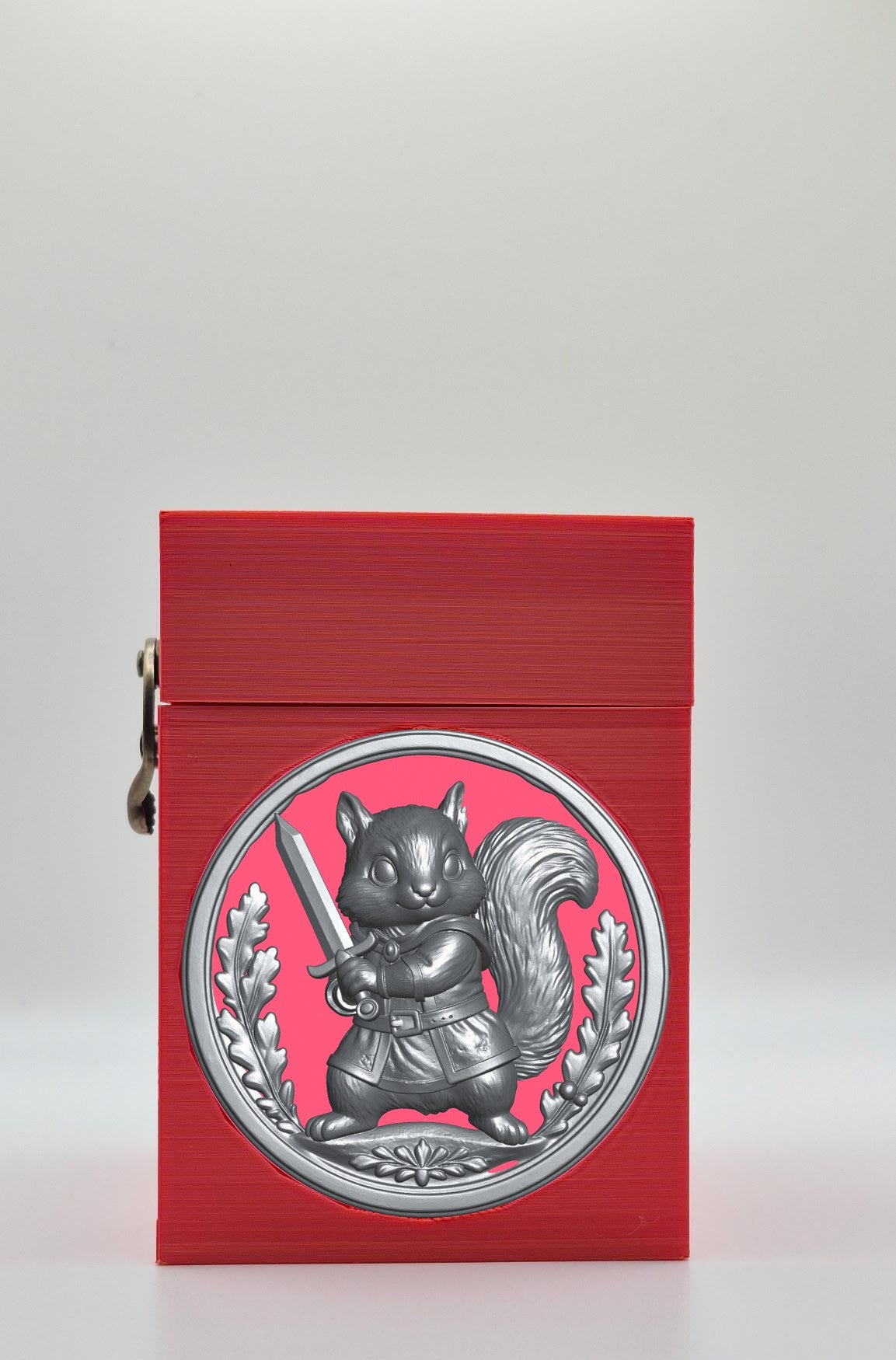 Squirrel Card Box — Red