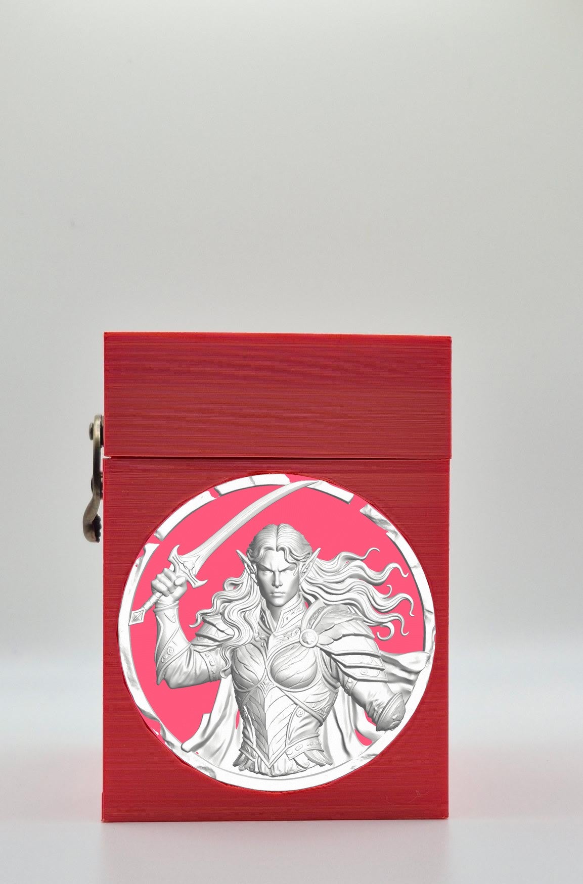 Elvish Warrior Card Box — Red