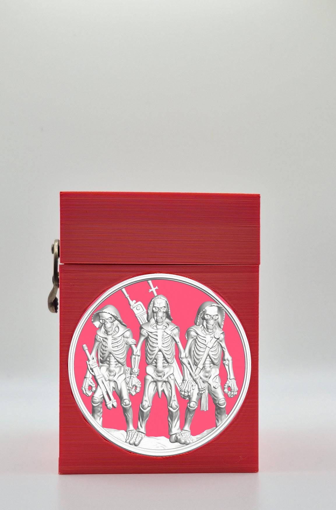 Skeleton Army Card Box — Red