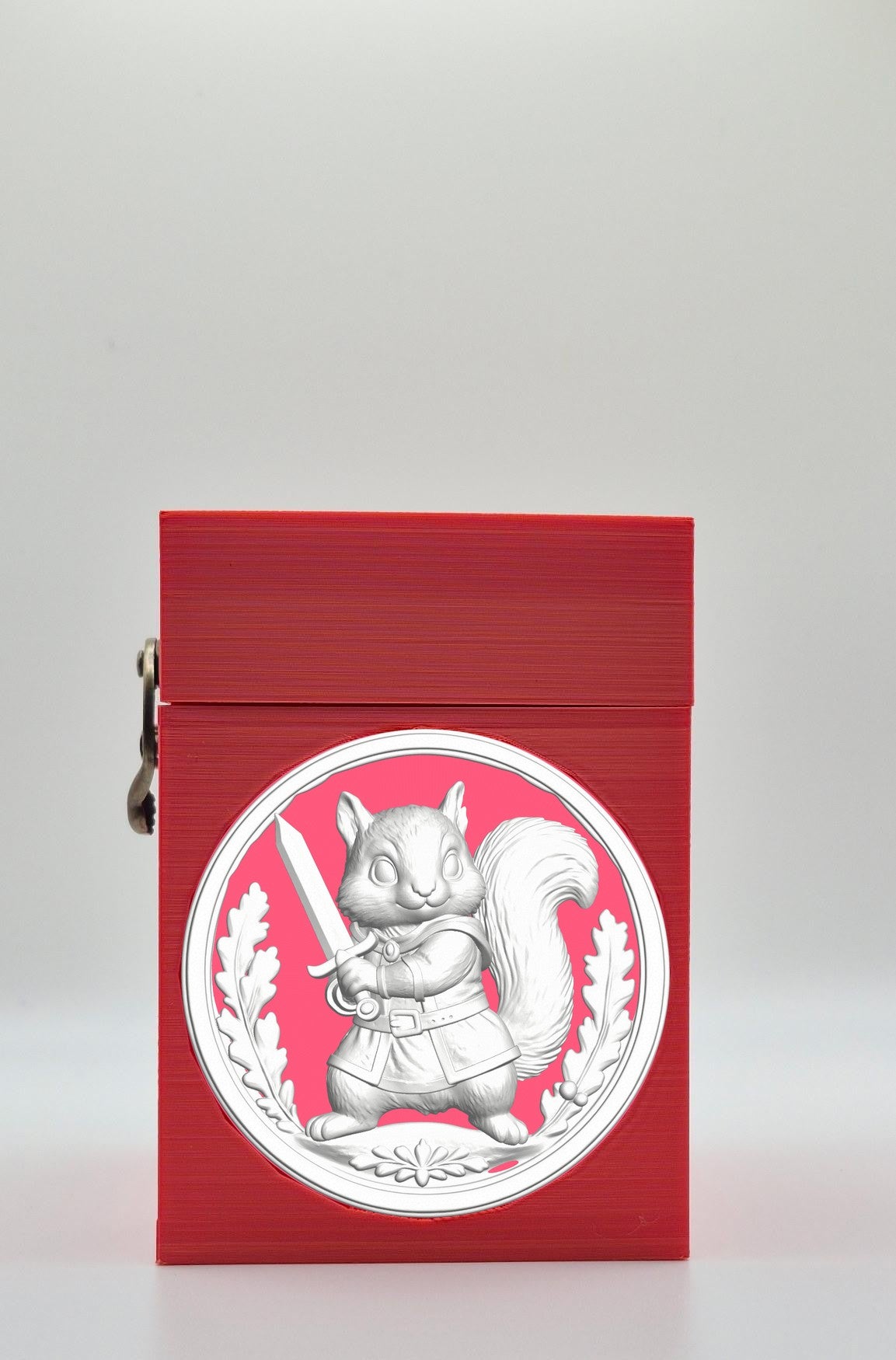 Squirrel Card Box — Red
