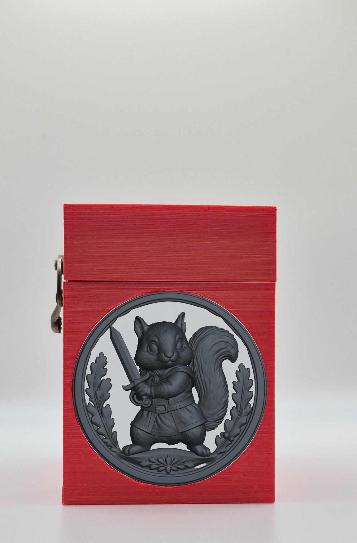 Squirrel Card Box — Red