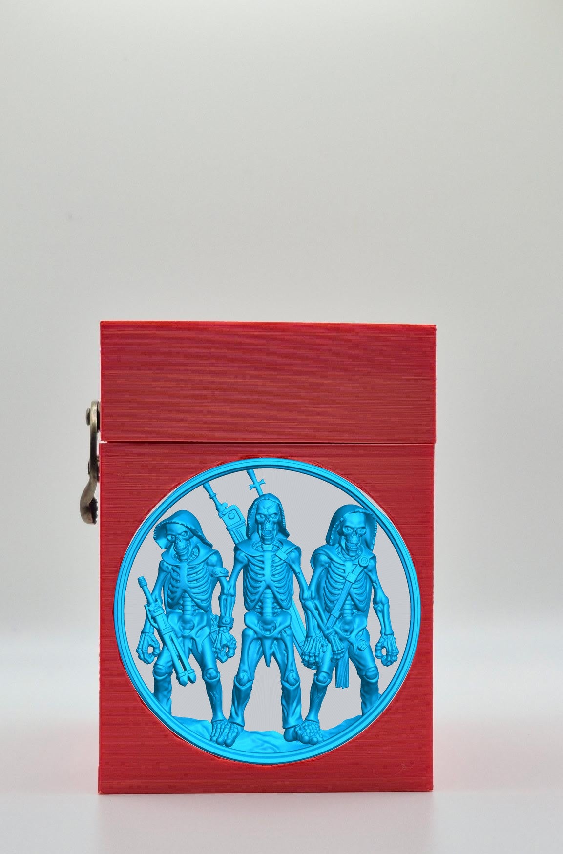 Skeleton Army Card Box — Red