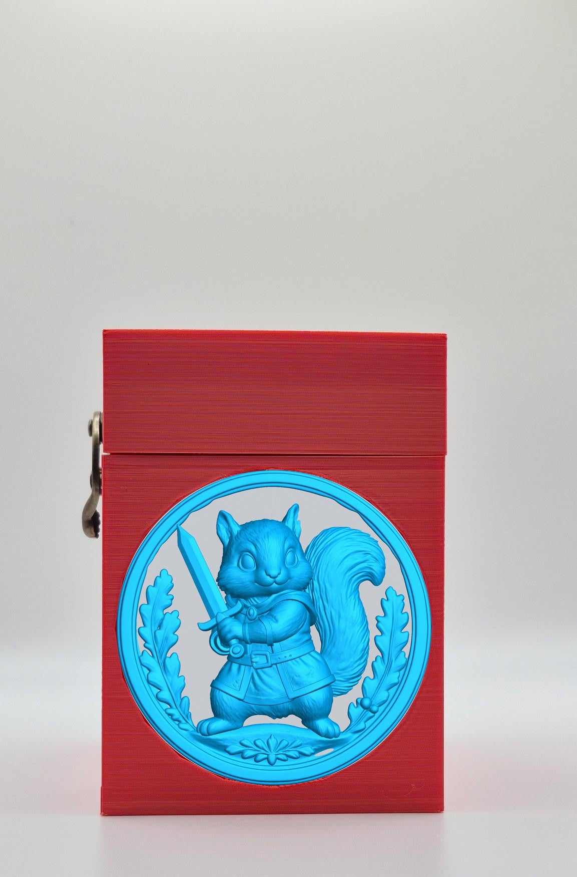 Squirrel Card Box — Red