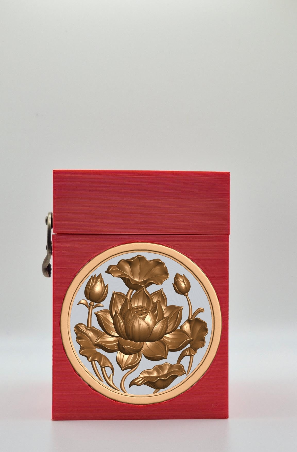 Lotus Card Box — Red