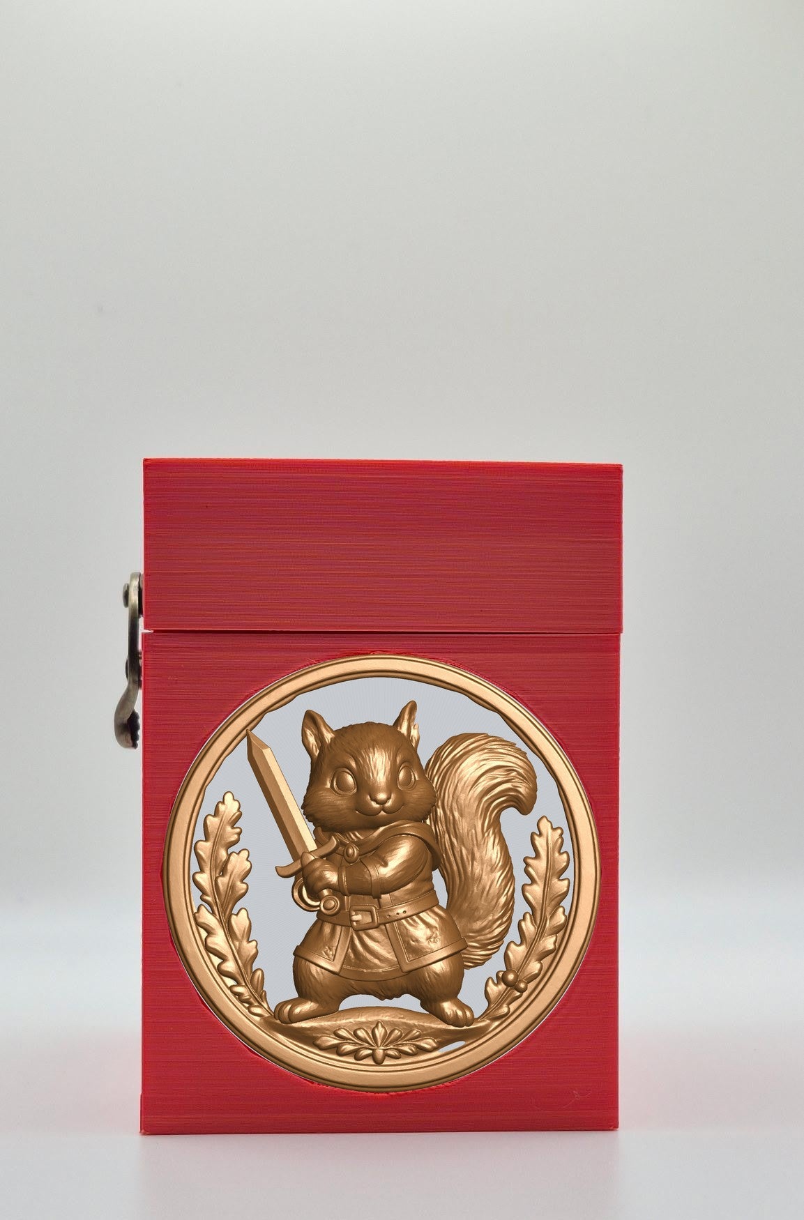 Squirrel Card Box — Red