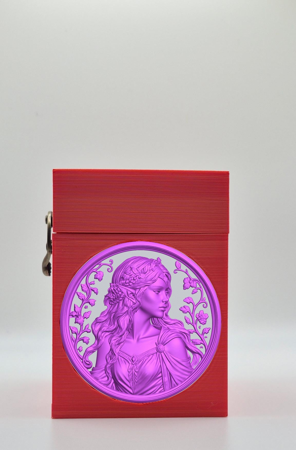 Elf Maiden Card Box — Red
