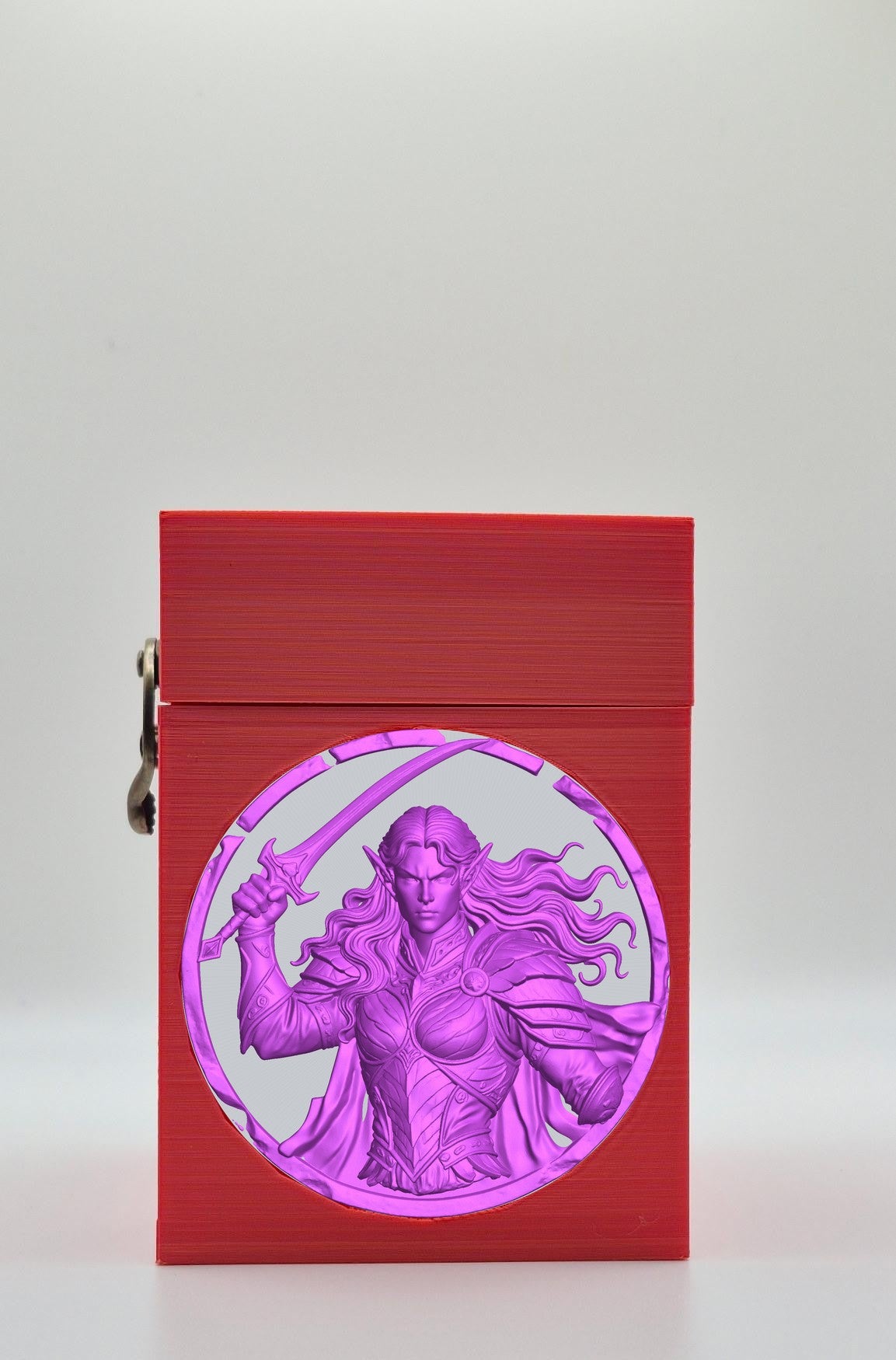 Elvish Warrior Card Box — Red