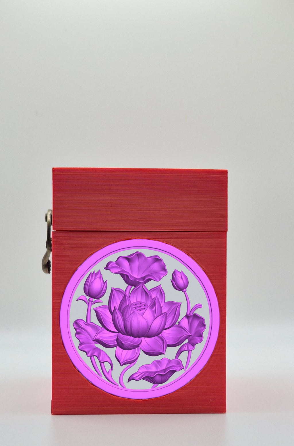 Lotus Card Box — Red