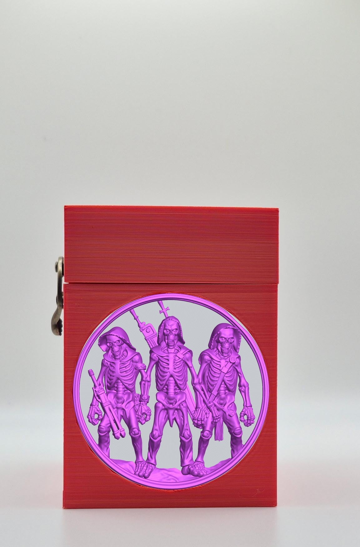 Skeleton Army Card Box — Red