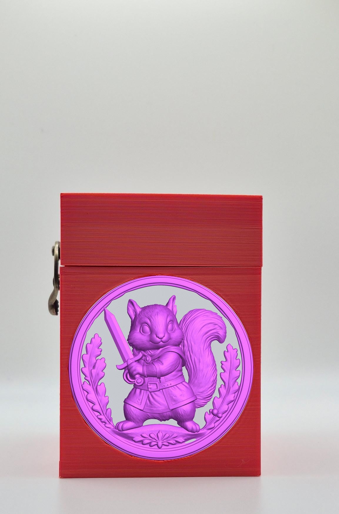 Squirrel Card Box — Red