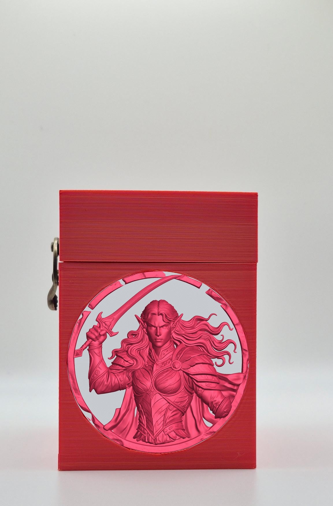 Elvish Warrior Card Box — Red