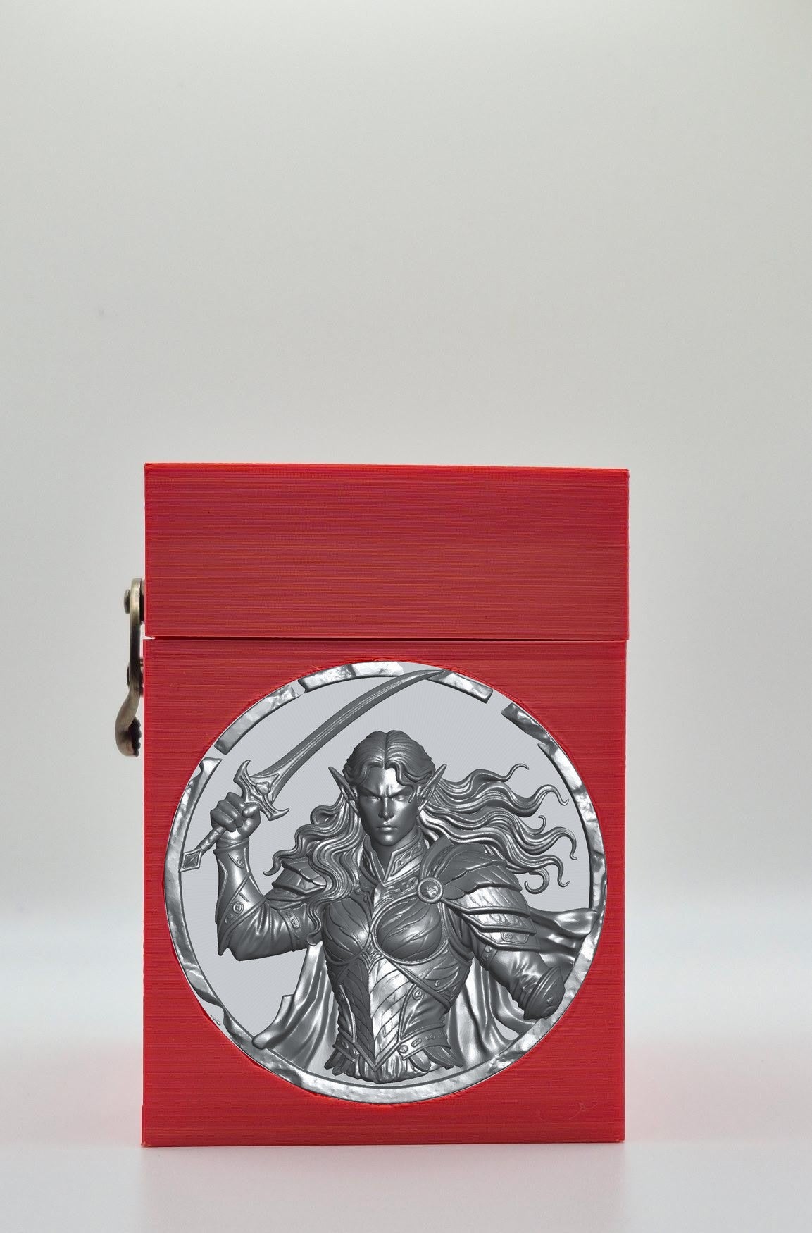 Elvish Warrior Card Box — Red