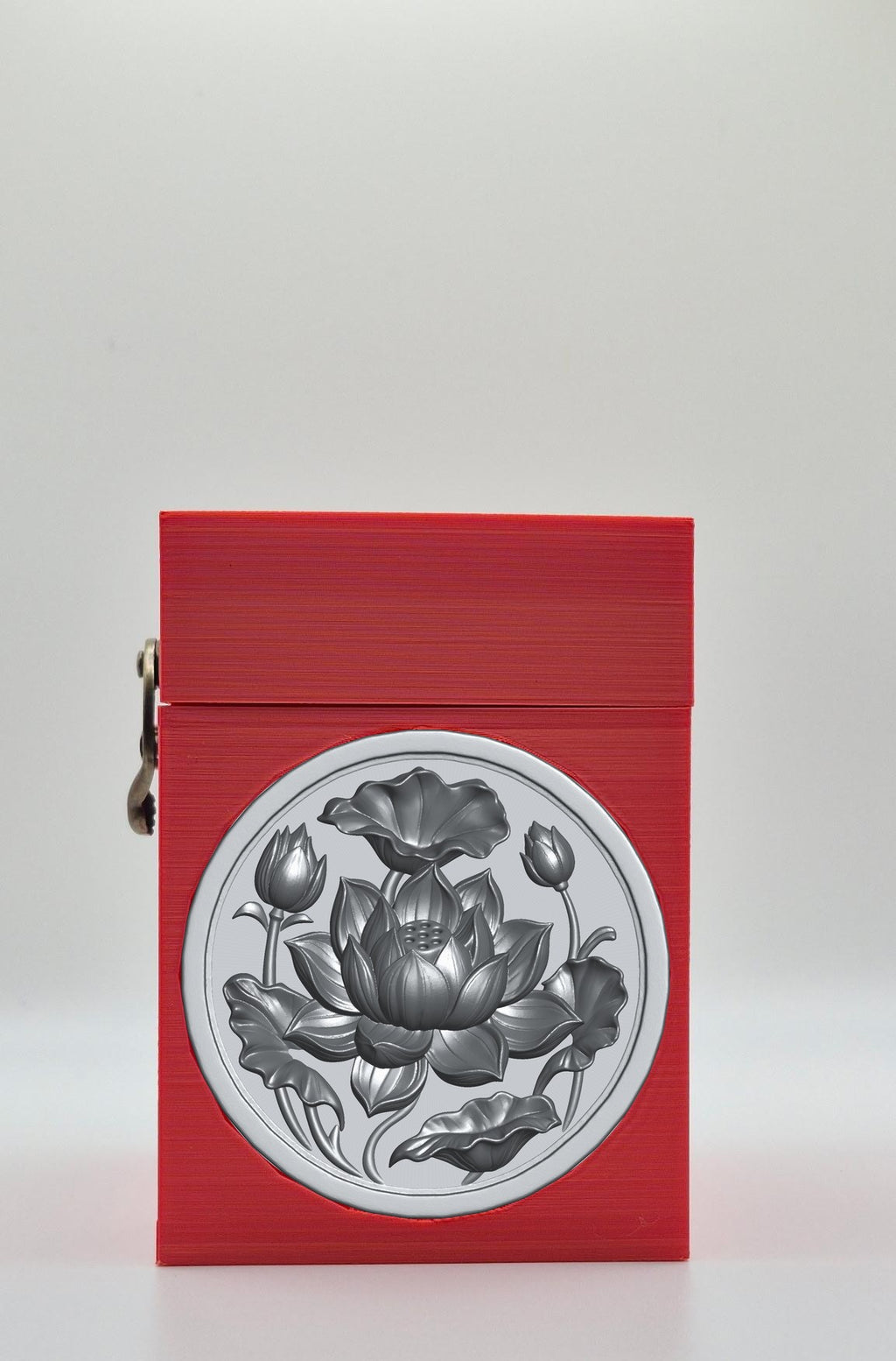 Lotus Card Box — Red