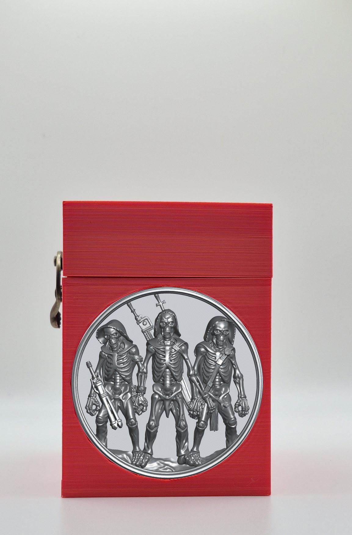 Skeleton Army Card Box — Red