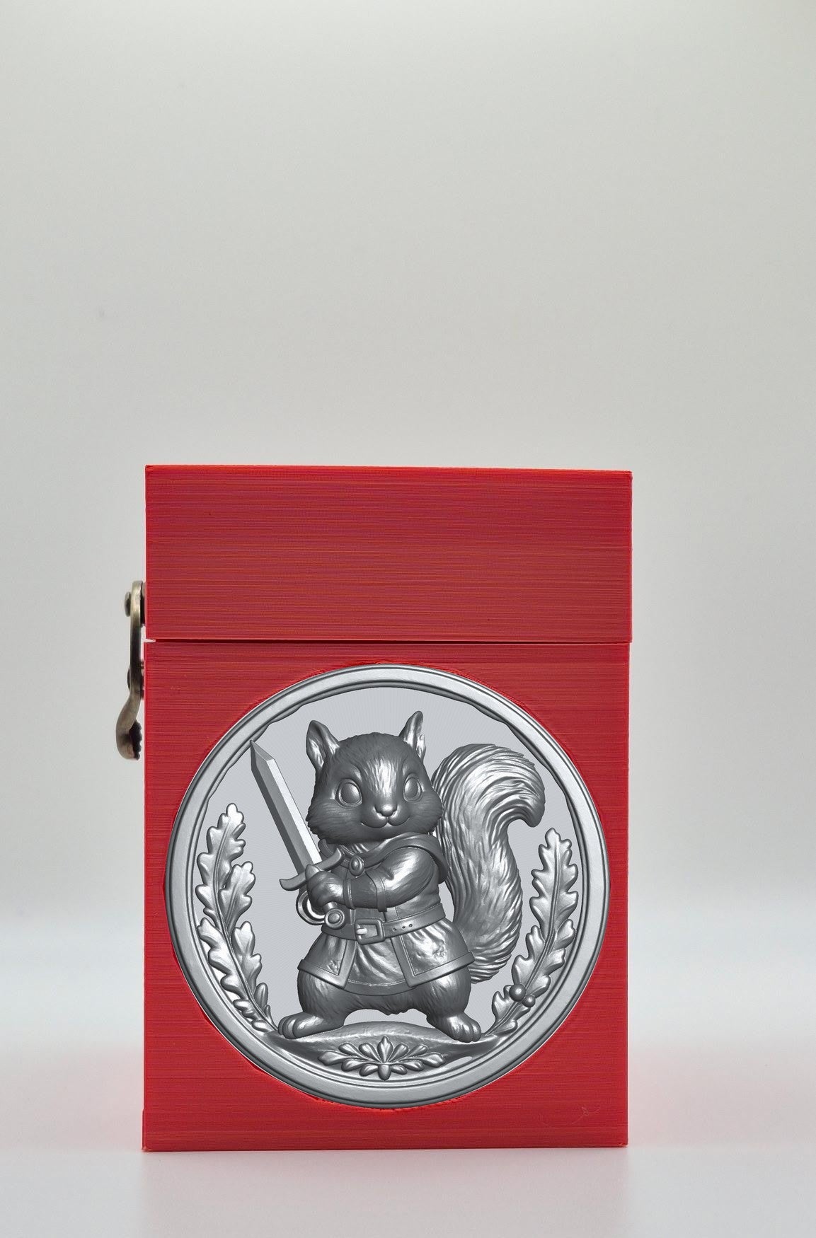 Squirrel Card Box — Red