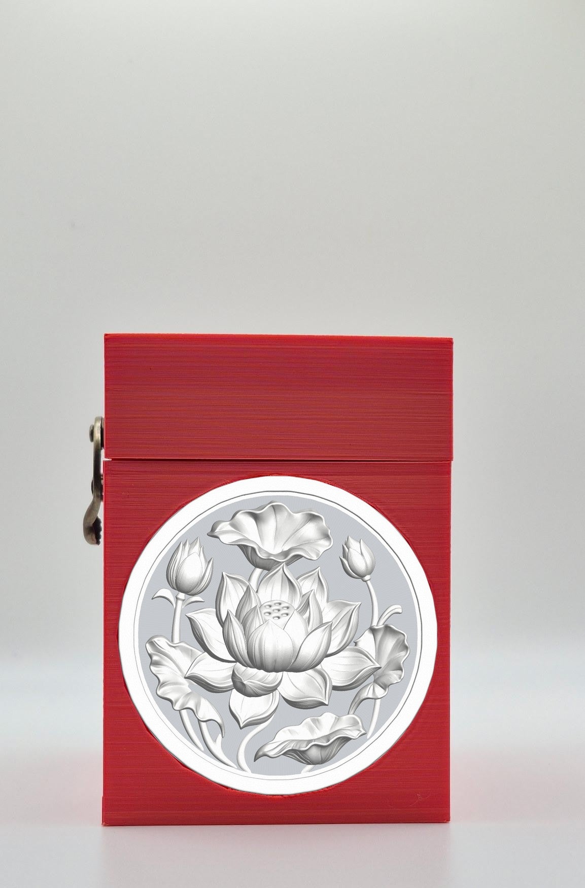 Lotus Card Box — Red