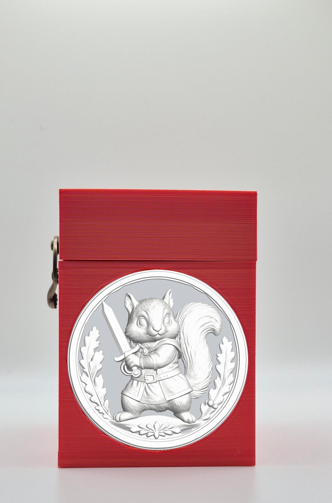 Squirrel Card Box — Red