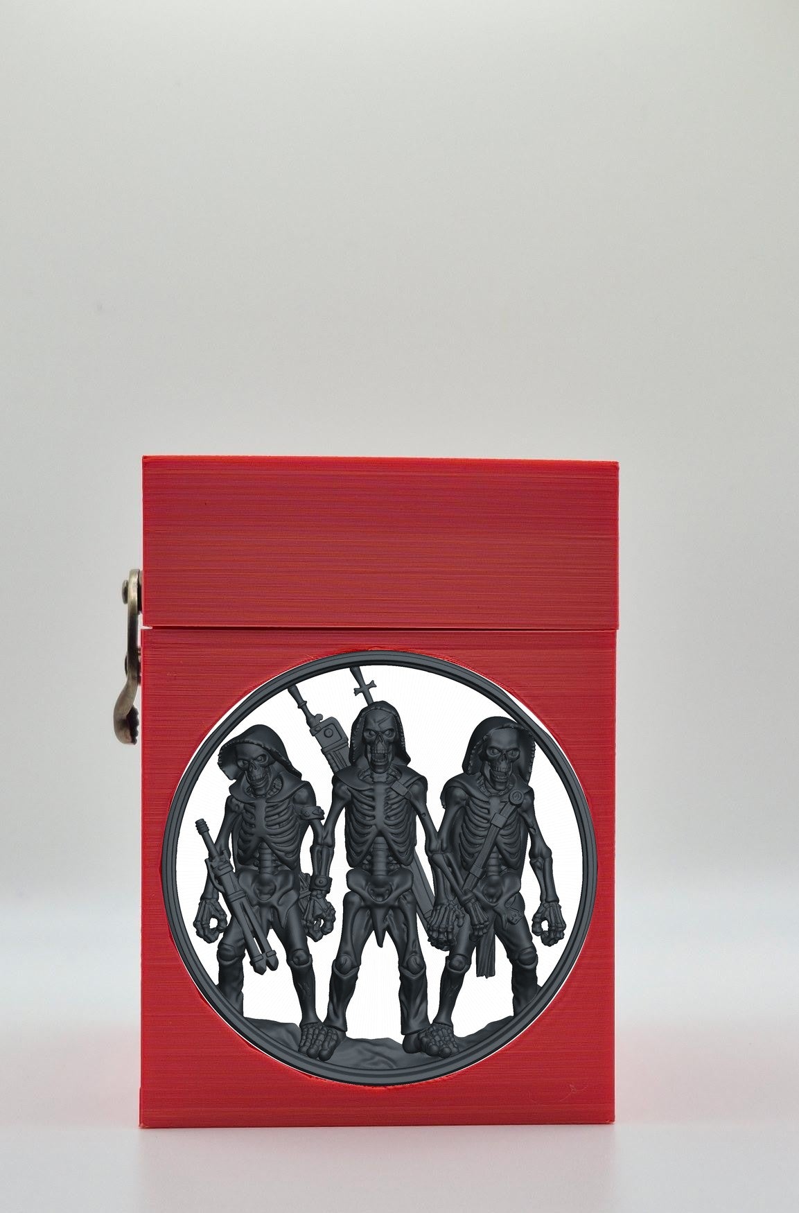 Skeleton Army Card Box — Red