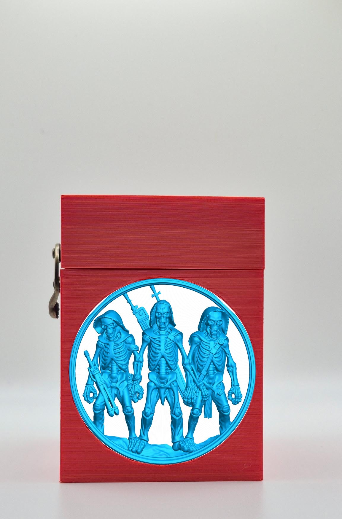 Skeleton Army Card Box — Red