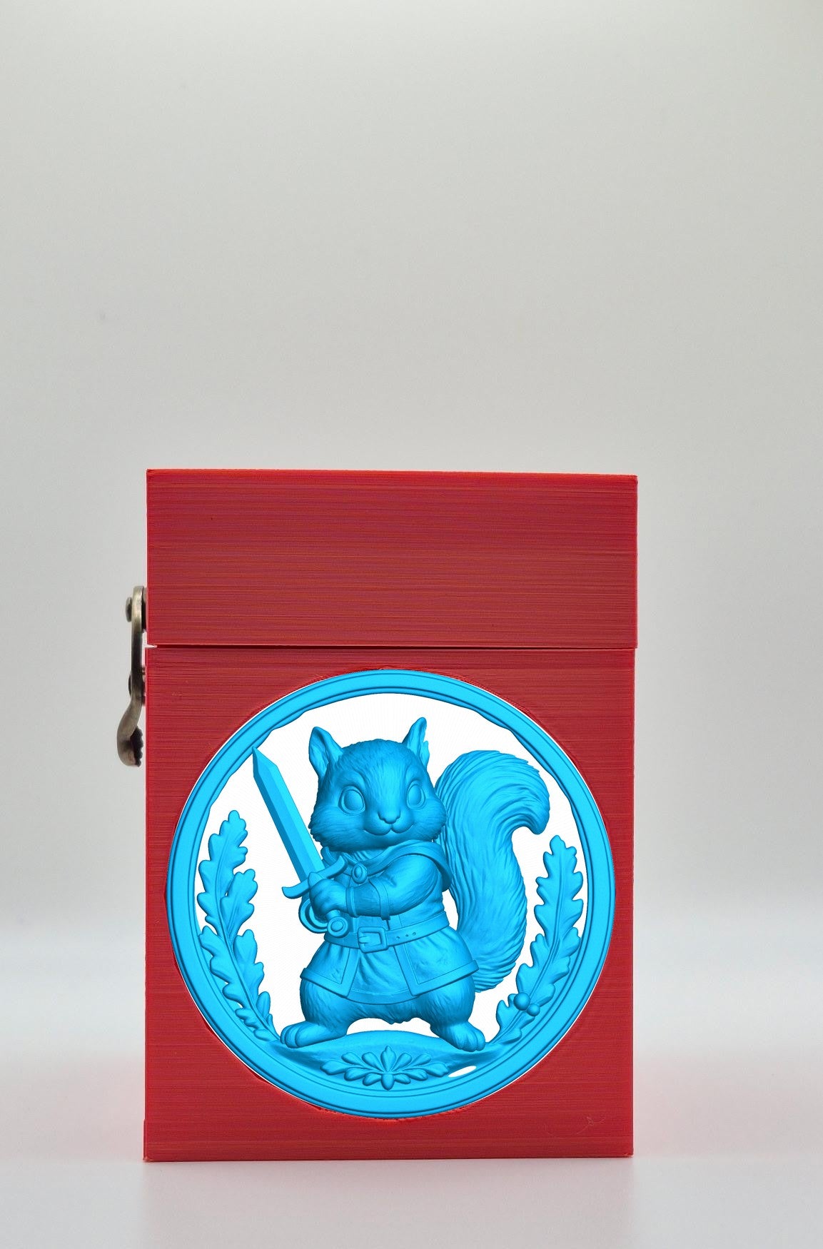 Squirrel Card Box — Red