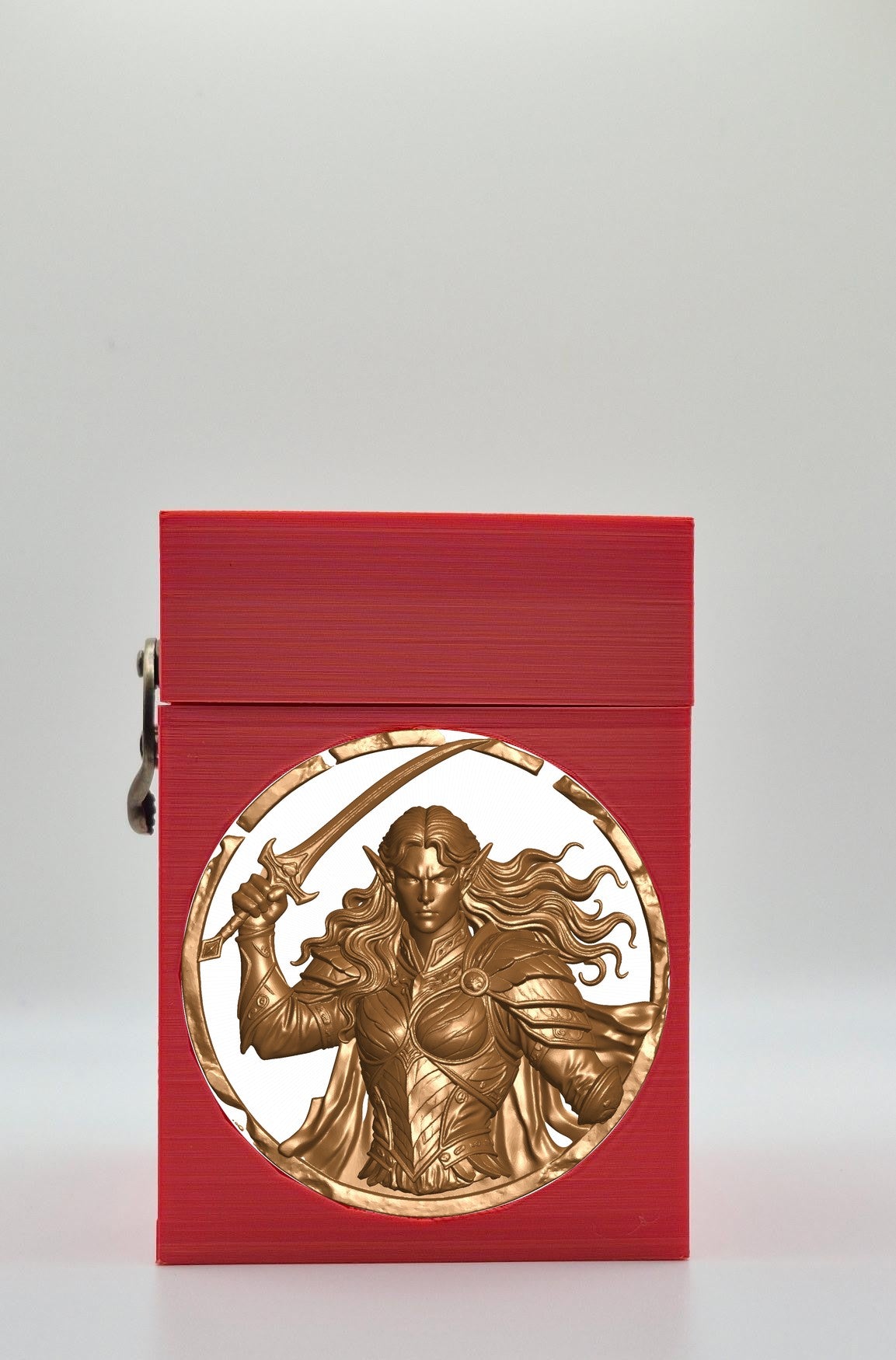 Elvish Warrior Card Box — Red