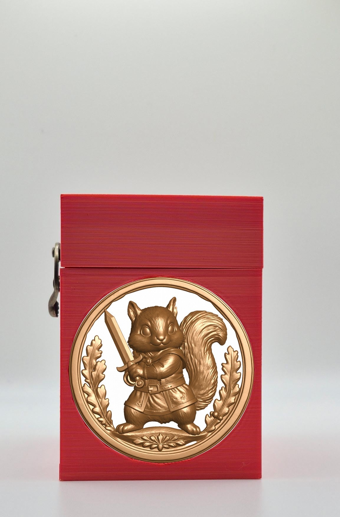 Squirrel Card Box — Red